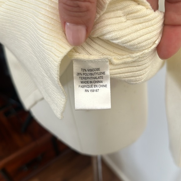 Milly cross front sweater color Ecru in great condition. - Picture 10 of 10